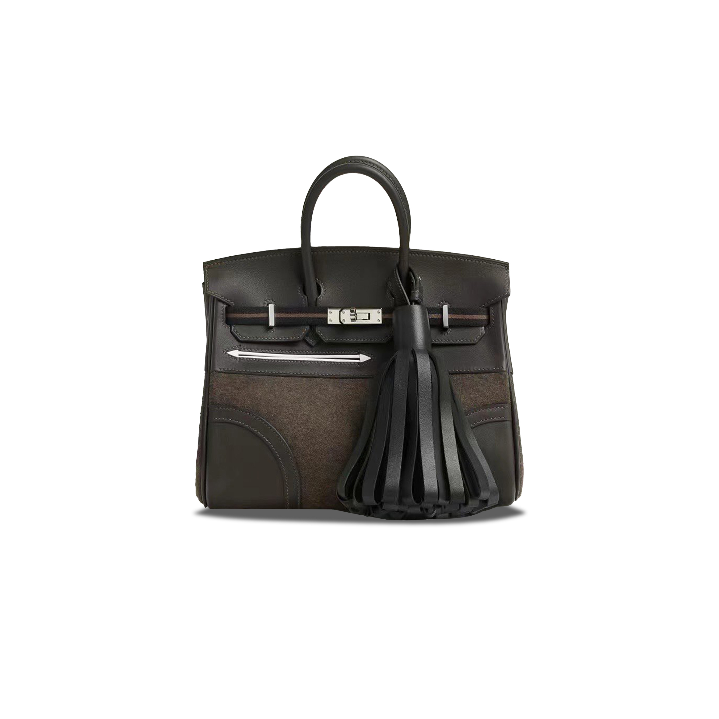 H**mes master birkin 25 go team ebene ebony bag 7900551876 (25*20*13cm)